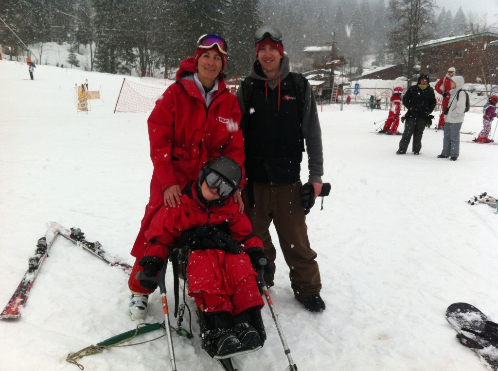 ESF Chamonix sit ski lesson